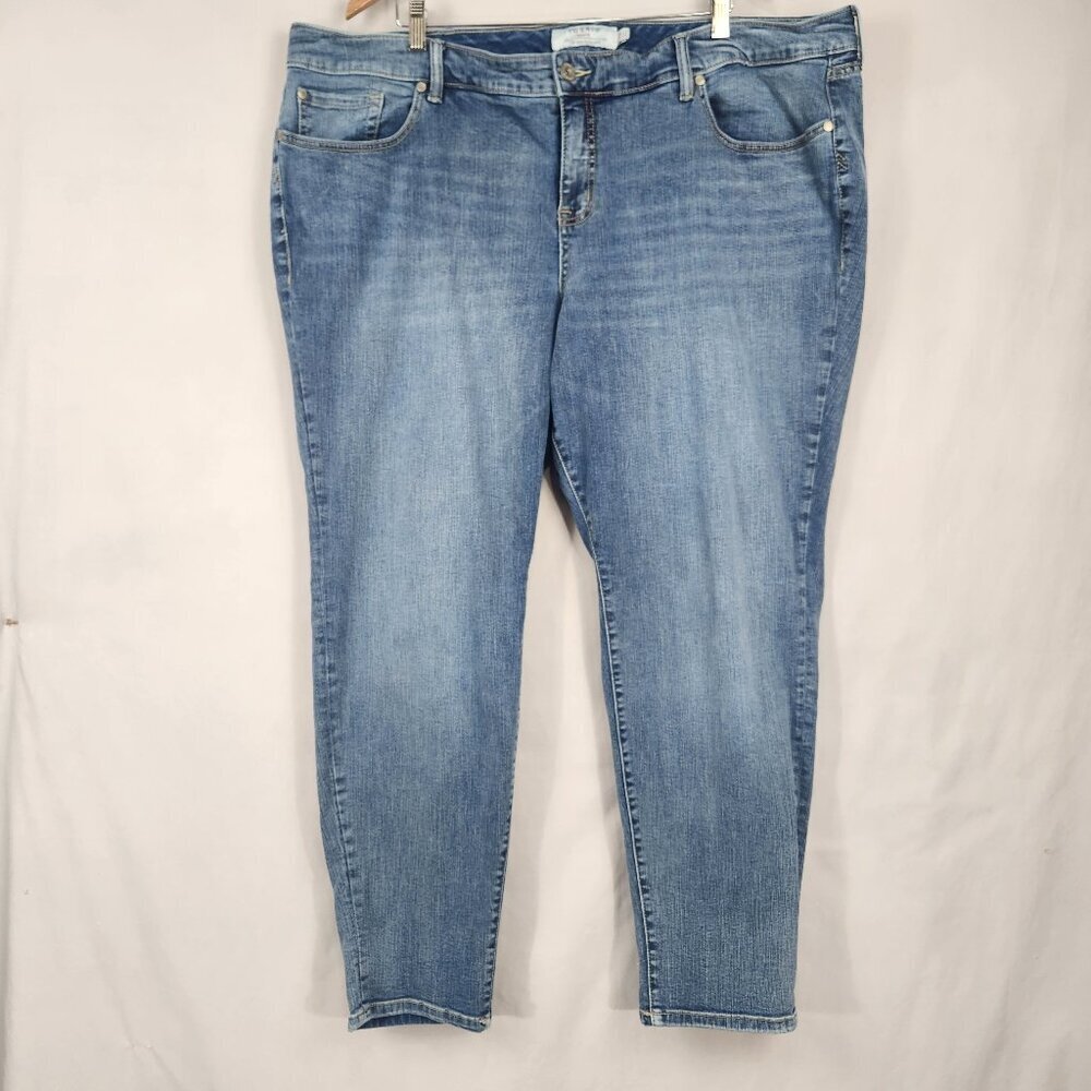 Torrid Straight Leg Denim Jeans Plus Size 26R Blue Stretch Comfort High Rise